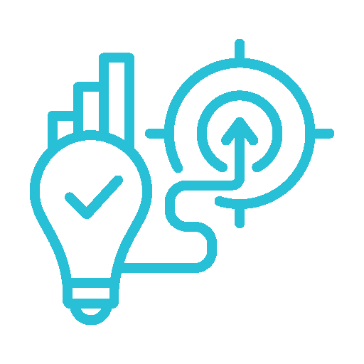 Marketing strategy target icon